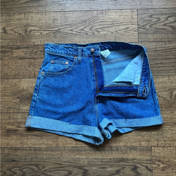 1990’s Y2K Jordache vintage deadstock raw denim high waisted jean zip shorts - Picture 4 of 14